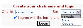 chatroom login